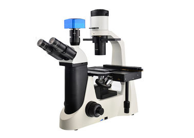 Cina Kontras Fase Trinocular Mikroskop Optik Terbalik 10x 20x 40x pemasok