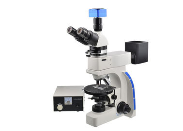 Cina Kepala Trinocular Mikroskop Cahaya Terpolarisasi UPT203i Kecerahan Dapat Disesuaikan pemasok