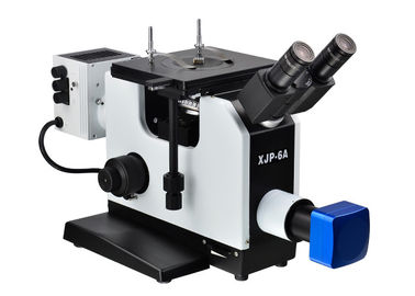 Cina 20X 40X Mikroskop Metalurgi Asli XJP-6A Dengan Sumber Cahaya 6V 30W pemasok