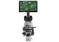 LCD 9,7 Inch Digital Microscope 100X Objective dengan Kamera 5 Juta Pixel pemasok